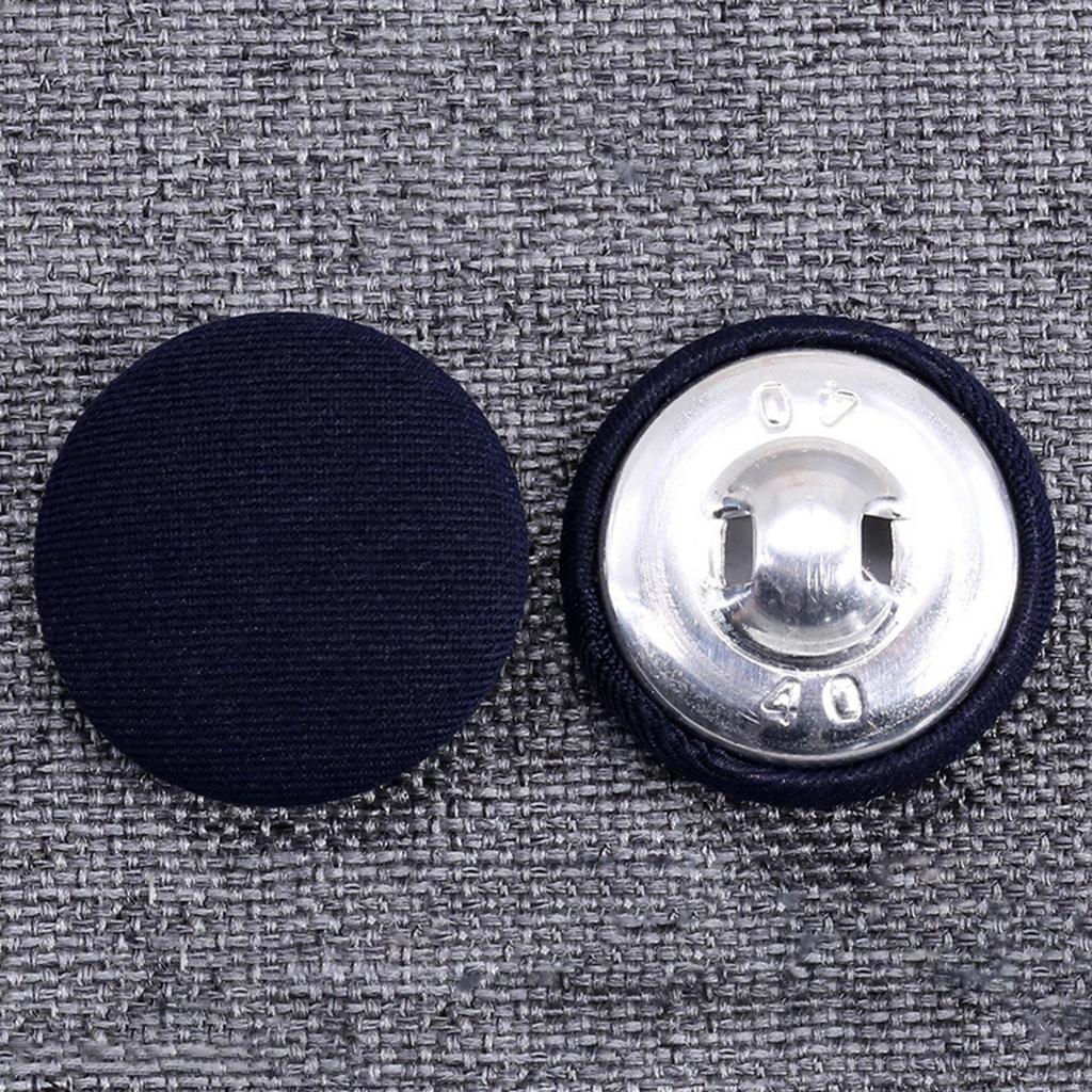 10 Stück mit Stoff überzogene Knöpfe zum Nähen, für Hochzeiten, Basteln, 23 mm Schaft, flache Rückseite für Taschen