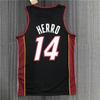 Camisa de Basquete Miami Heat Estampa Personalizada Jovem Adulto Roupa Esportiva de Performance Tecido Respirável de Carvão de Bambu
