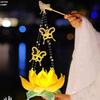 DIY Craft Set For Autumn Festival Flower Lamp Classical Design With Sticks For Home Decoration Photo Props