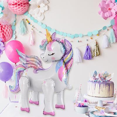 1 szt. Duże stojące balony jednorożce 5D odpowiednie na przyjęcia urodzinowe, imprezy, tła, układ dekoracji