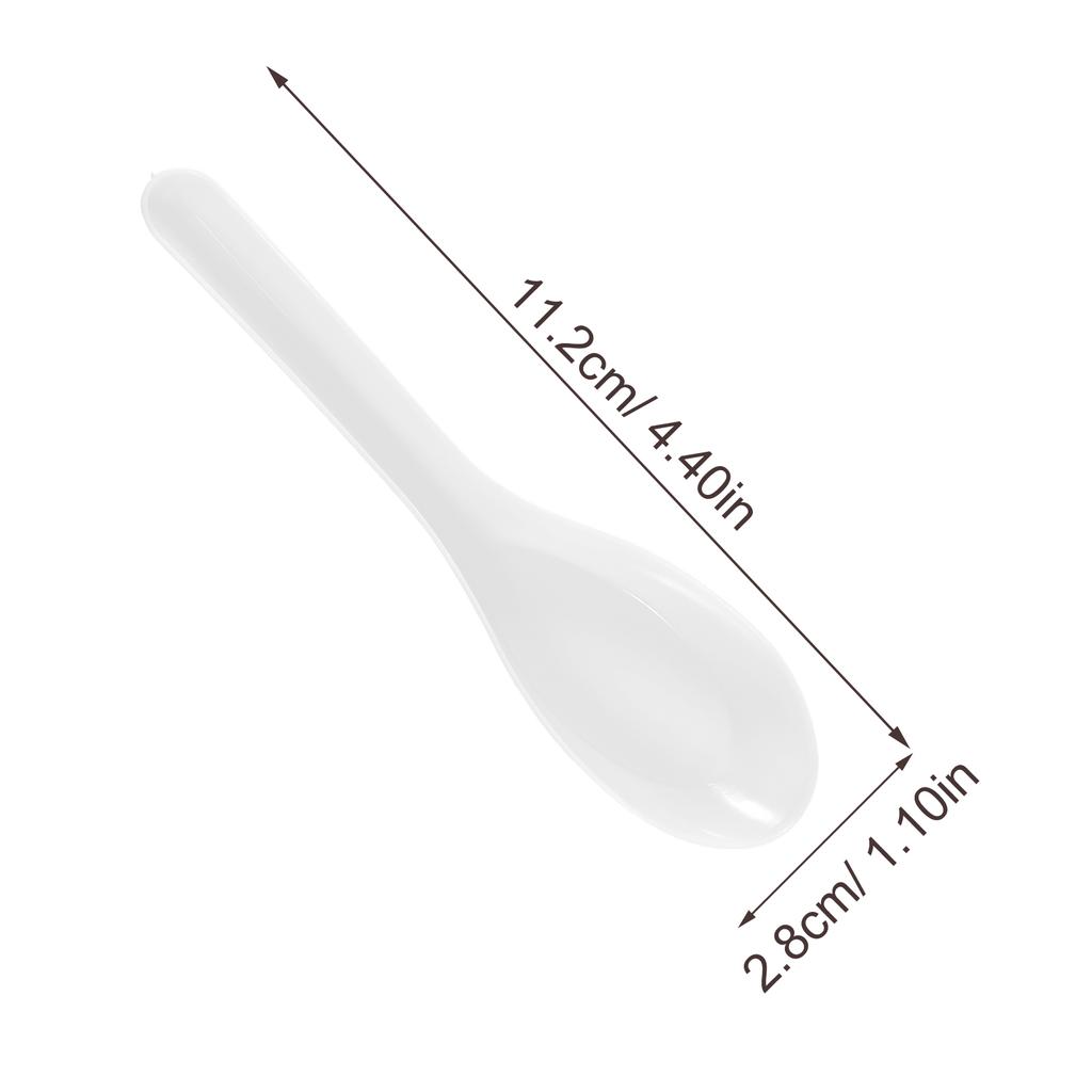 60Pcs Food Grade Plastic Spoons Disposable Cutlery Durable Elegant Design for Fast Food Takeout School Hospital Cafeterias