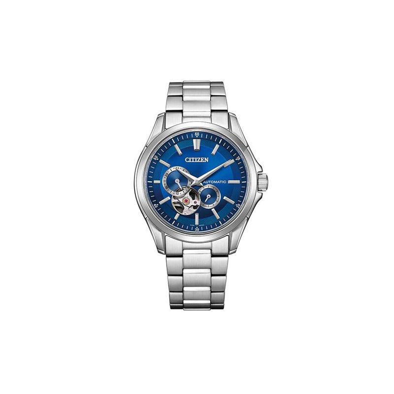 

CITIZEN 100m waterproof Automatic Steel Strap men s watch blue dial NP1010-78L синій