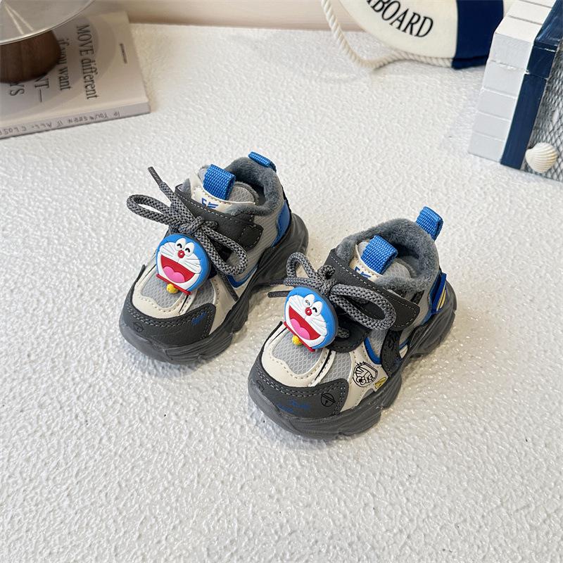 Herbst/Winter 2025 Kleinkind Plus Samt Sportschuhe für Jungen & Mädchen
