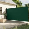 VidaXL Retractable Side Awning Dark Green 220x500 Cm, Garden Privacy Screen, Balcony Windbreak, Outdoor Screen, 4004485