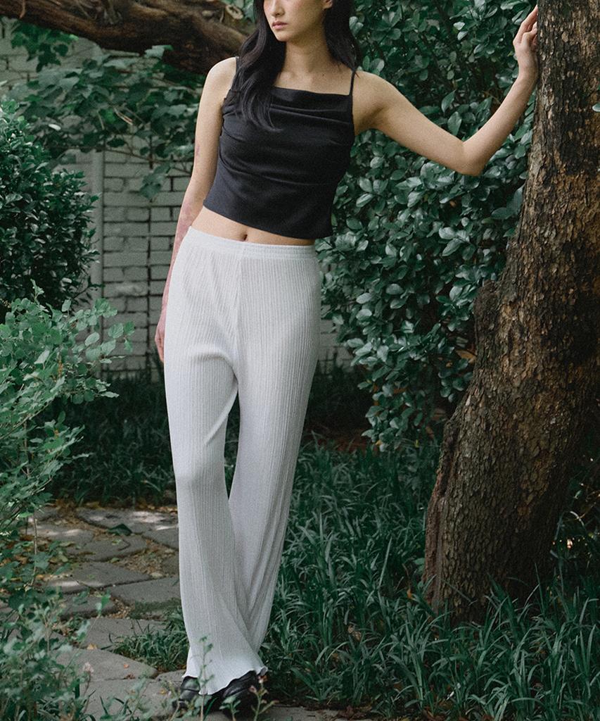 Ridge Wave Pleated Pants