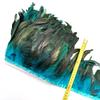 5-10Meter Natural Chicken Rooster Tail Feathers Trims Fringe Plumas Wedding Party Dress Decoration Needlework Accessories13-18cm