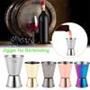 304 Edelstahl Messbecher für Barkeeper 1/2-1oz Japanischer Stil Becher Dual Shot Shaker Trink Spirituose