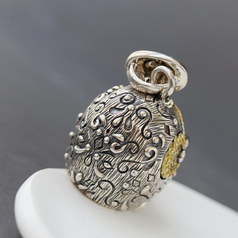 NEW S925 Silver Retro Fashion Non Mainstream Gorilla Men's Pendant