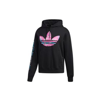 adidas Originals Watercolor Print Hoodie Men Tops Black ED6273