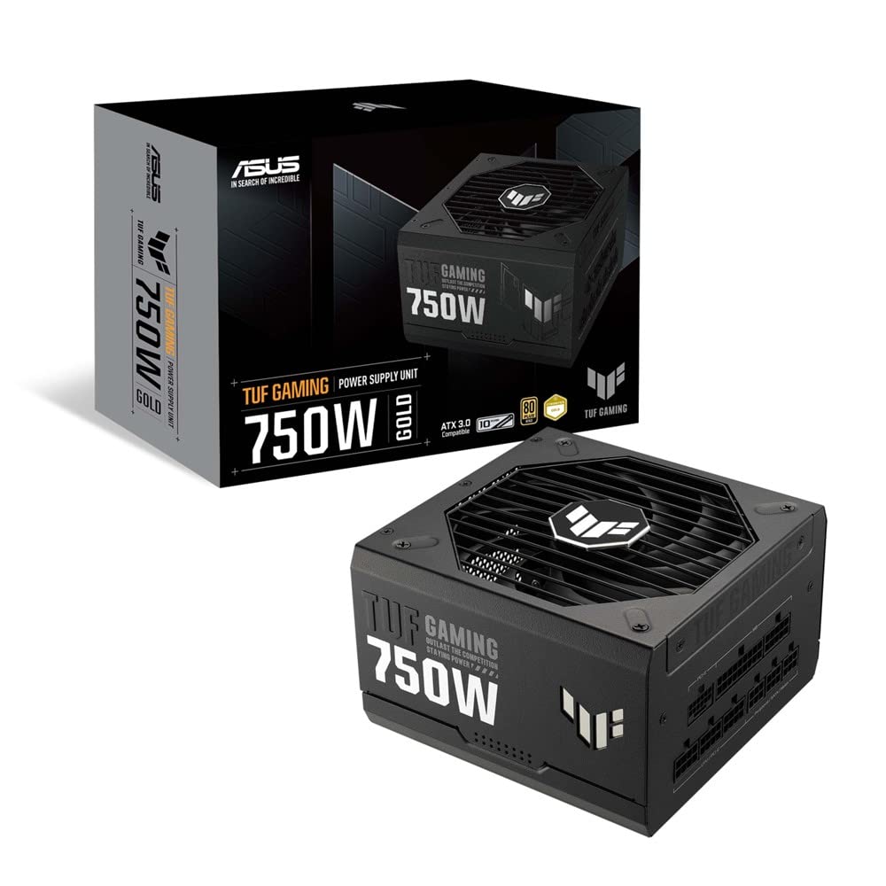 Asus PC Power Supply Unit 80 Plus Gold 750W ATX Full Modular Domestic Authorized Distributor TUF-GAMING-750G PCIE5.0
