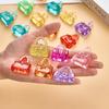 Colorful Acrylic Crystal Gem Cartoon Crown Ring Fun Toy