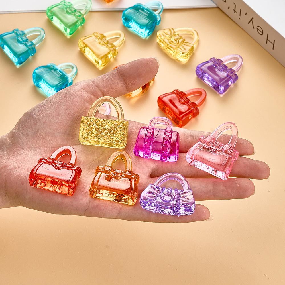 Colorful Acrylic Crystal Gem Cartoon Crown Ring Fun Toy