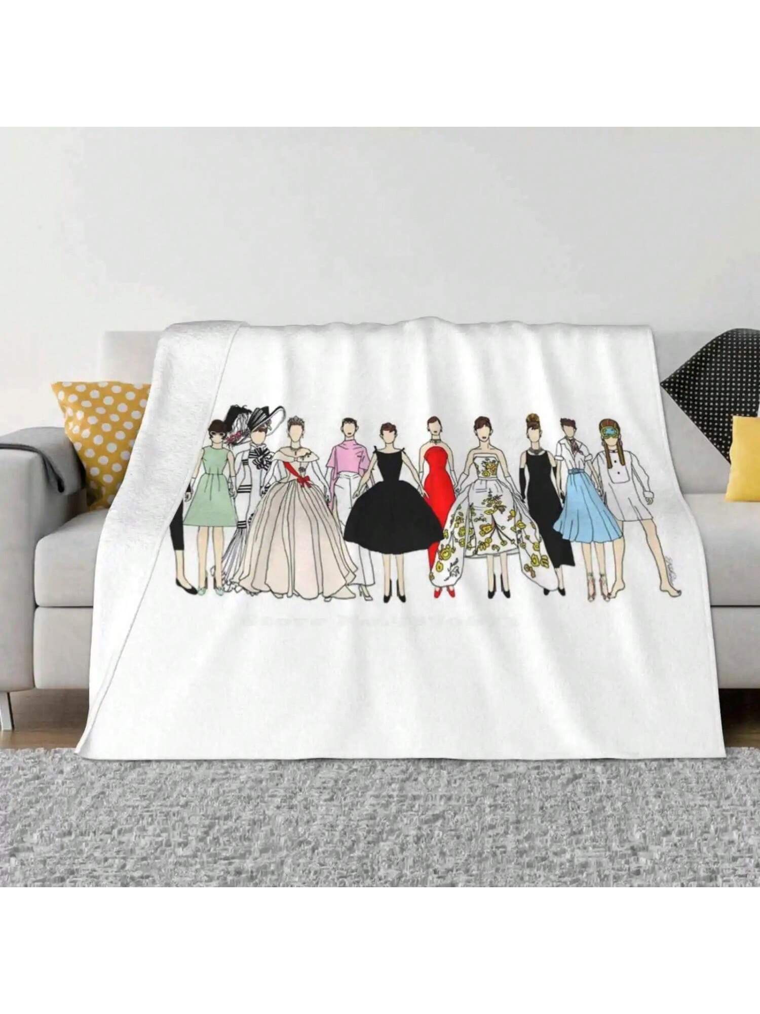 Наряды Одри Мода Мода Мягкое Теплое Пледовое Одеяло Халаты Розовый Роскошь Хэллоуин Высокая Мода Парфюмерия Косметика Украшения 75X95CM