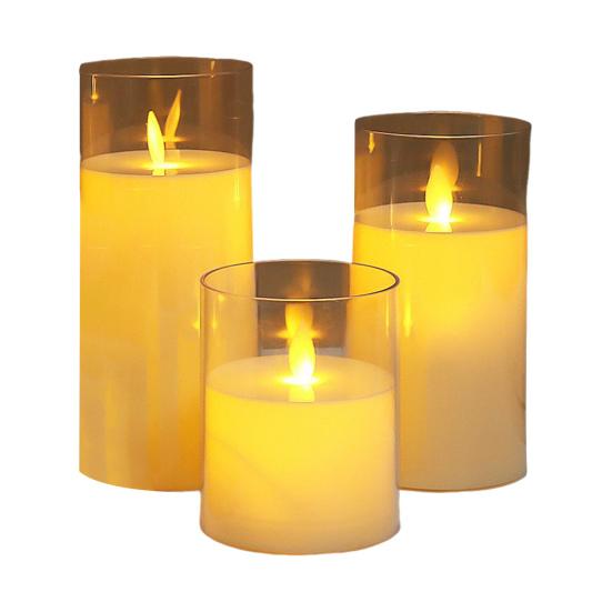 Flickering Flameless LED Candles Battery Operated Fake Electric LED Tea Lights for Wedding Aniversary Halloween Christmas Table Centerpiece