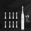 Sonic Electric Toothbrushes for Adults Kids Smart Timer Rechargeable Whitening Toothbrush IPX7 Waterproof 8 Heads