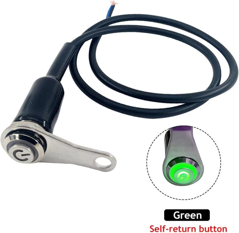 Key Cylinder Bike LED Motorcycle Switch ON + OFF Handlebar Mount Aluminum Alloy Waterproof 12V Fog Light Lamp Bike Horn Push But
