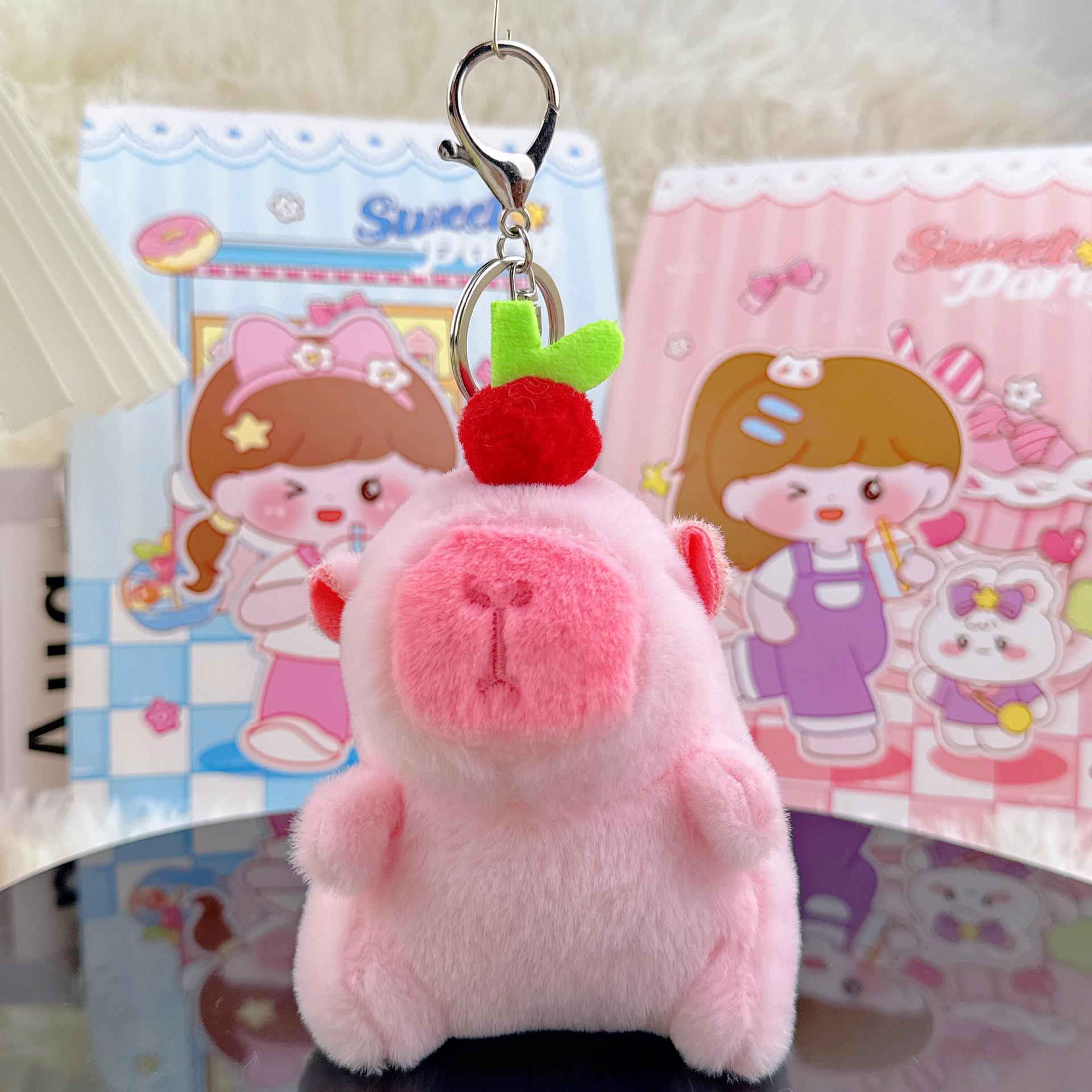 

Морская свинка и капибара плюшевая кукла брелок подвеска для рюкзака 11 cm high