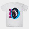 Men Black Print T-shirt Kung-Fu Kenny No-Cut Transfer Paper Print Cotton Tshirt