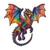 Brain Teaser 3D Wooden Puzzle Ideal for Adult Children Rainbow Fantasy Infant Dragons Animal Irregular Christmas Present Boxs Playthings