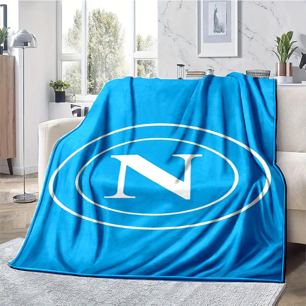 Napoli Theme Printed Blanket - Perfect for Couch, Bed, Travel & Outdoor Use | Machine Washable, Cozy & Durable.