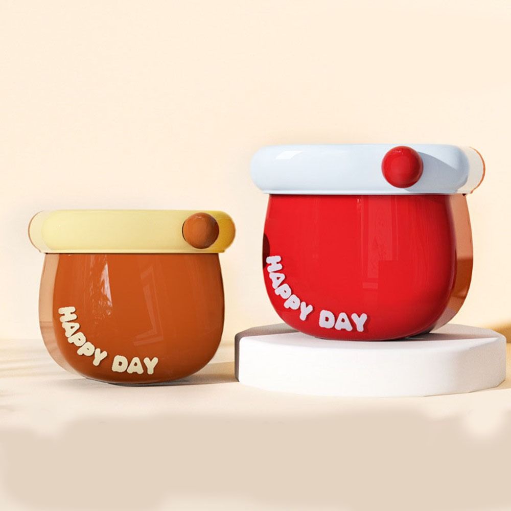 Punch-free Magnetic Storage Box Dopamine Tableware Container Cute Refrigerator Storage Box  Office