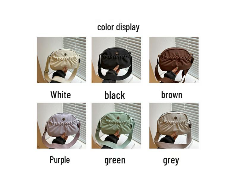 Japanische einfarbige kleine Umhängetasche - Lässige, vielseitige Modehandtasche für Damen