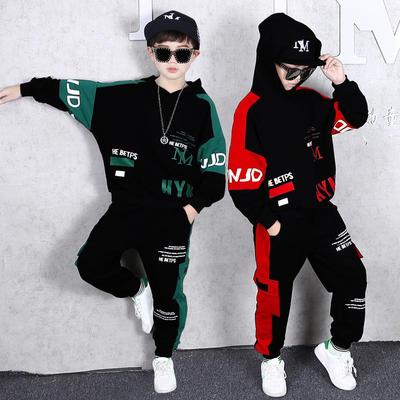 Frühling Herbst Kinder Junge Zweiteilige Casual Anzüge Gedruckt Hoodies und Hosen Sets