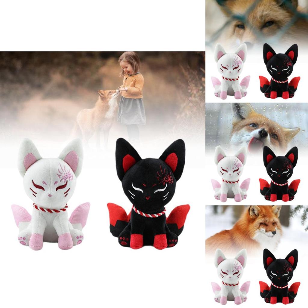 Adorable Plush Fox Toy Cute Cartoon Animal Stuffed Doll With Soft Pp Cotton Filling