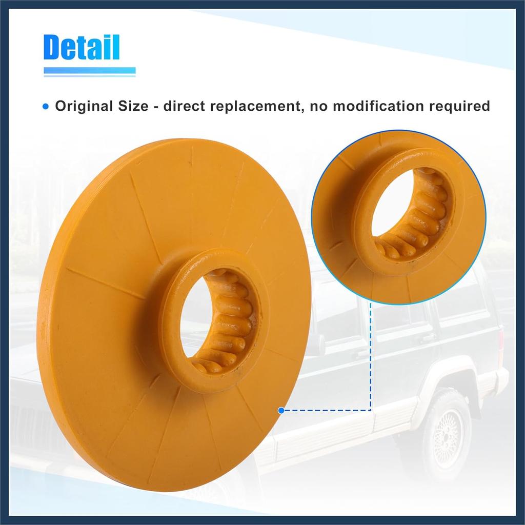 2pcs 5.31 Inch Rear Suspension Bump Stop Strut Bumper Bump Stop for Chevrolet Impala 2014-2020 No.13330714 Rubber Yellow Stylish Design