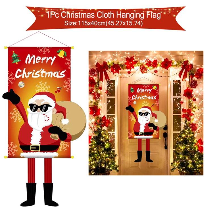 Christmas Hanging Flag Merry Christmas Decorations For Home 2025 Christmas Gifts Christmas Ornaments Navidad Xmas New Year 2026