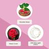 Valentine's Preserved Rose Glass Dome Night Light - Creative Mother's Day Gift for Wife or Girlfriend.