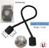 Magnetic Curtain Tiebacks 2 Pack Black Curtain Rope Tieback Curtain Holders for Drapes Modern Tie Backs Decorative Curtain Holdbacks