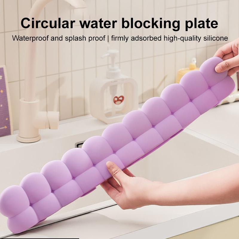 1Pcs Silicone Sink Baffle Splash Guard Washing Basin To Protect Clothes From Splashing Water Baffle For Kitchen Anti-Water Board