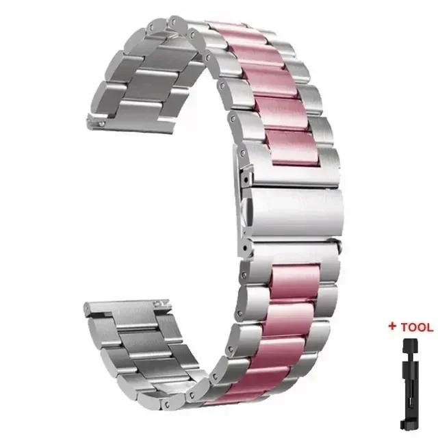 Metal Strap for Samsung Galaxy Watch 7/6/5/4 40mm 44mm Stainless Steel Band Galaxy Watch 6/4 Classic 47mm 43mm 46 42mm/5pro 45mm