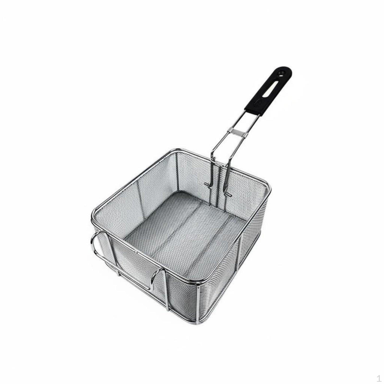 Dziļā fritēšanas grozs, izturīgs, daudzpusīgs, nerūsējošā