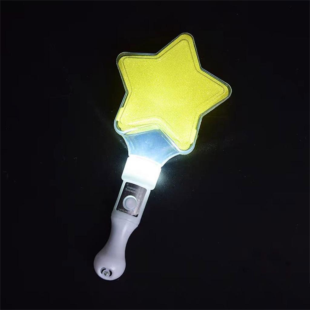 Packung mit 5 bunten LED Leuchtstäben Blinkstäben Herz Sternförmige Leuchtstäbe für Party LED Leuchtstab Nachtclub