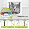 Pet door 4 Way Locking for Dog Cat Kitten Door Security Flap Door ABS Plastic Small medium Pet Cat Dog Gate Pet Supplies