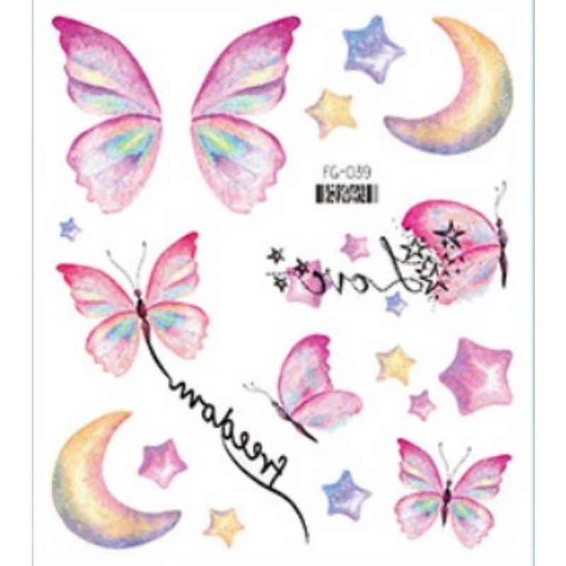 

Детская вечеринка, украшение для лица, макияж, татуировка, наклейка с изображением русалки, забавная временная татуировка, наклейка с переносом воды, 1 шт. 105*120mm