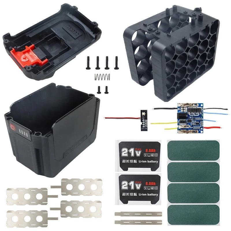 10/15/20 Cores Plastic Battery Case Storage Box Shell PCB Charging Board For Makita Battery Case Power Tool Accessories