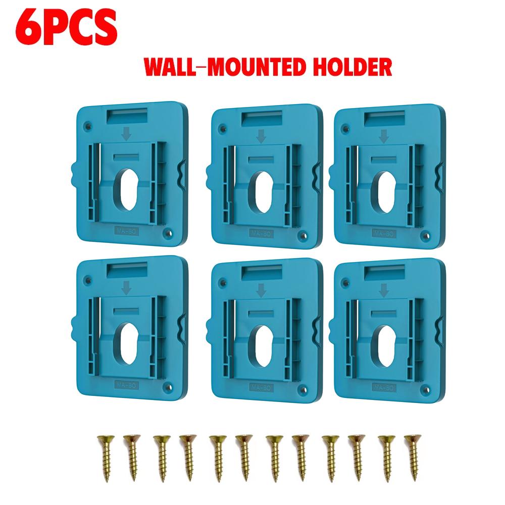 NEW 6 Slot Battery Holder for Makita 18V&11.1V Portable and Rugged Battery Case Compact Organizer for Easy Storage and Transport