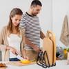 Wear-resistant Cutting Board Storage Rack Metal Chopping Board Holder Cutting Board Organizer  RV