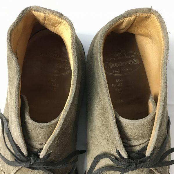 Vintage! Church’s Suede Boots Size 26.527.0 Brown Crepe Sole Vintage Men’s(USED)
