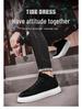 Herren Frühjahr 2025 Trendige Koreanische High-Top Slip-On Sneaker Lässig Vielseitig Sportschuhe