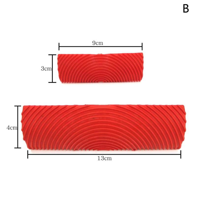 2 buc/set Rola de cauciuc Pensulă Unelte de pictură Imitație Granulație lemn Pictură perete Decor acasă Artă Embosare Bricolaj Granulație