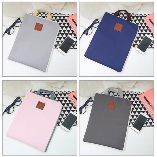 High-quality Document Bag Multifunctional with Handle Zipper Closure