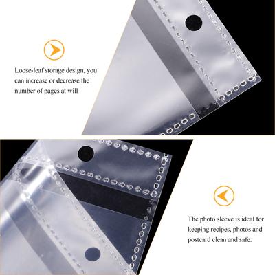 20 Stück Transparente Foto Hüllen Fotoalbum Seiten Klare Schutzhüllen für Fotos Postkarten Aufbewahrung Album Zubehör