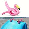 Animal Flamingo Sun Chair Beach Towel Windproof Clip. Used For Sunshades Large Drying Racks Clothing And Towel Fixing Clips