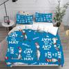 The Cat In The Hat Bedding Sets Comforter Quilt Bed Cover Duvet Cover Pillow Case 2-3 Pieces Sets Boys Adult Size Home Textiles