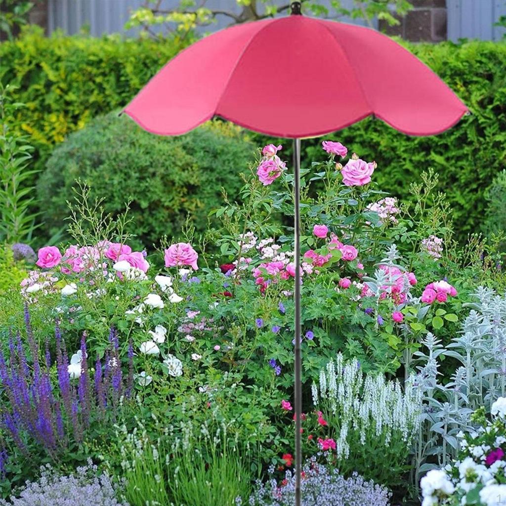 Plant Umbrella for Outdoor Plants Adjustable Angles Garden Shade, Potted