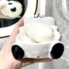 Creative Panda Drain Soap Box with No Water Accumulation Soap Box Standing No Punching Bathroom Toilet Soap Dish Home Use